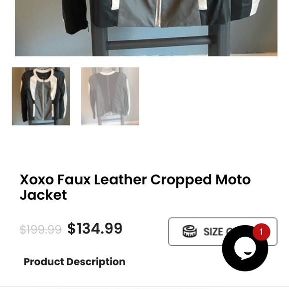 Moto style jacket that fits like a small - Picture 12 of 13